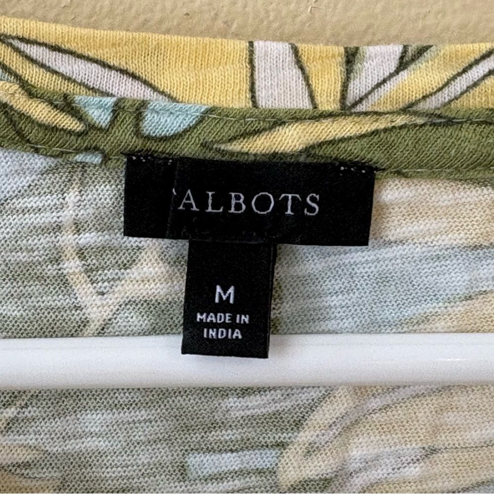 Talbots TIE DETAIL KNIT SHIFT DRESS - TROPICAL PARADISE - Picture 3 of 5